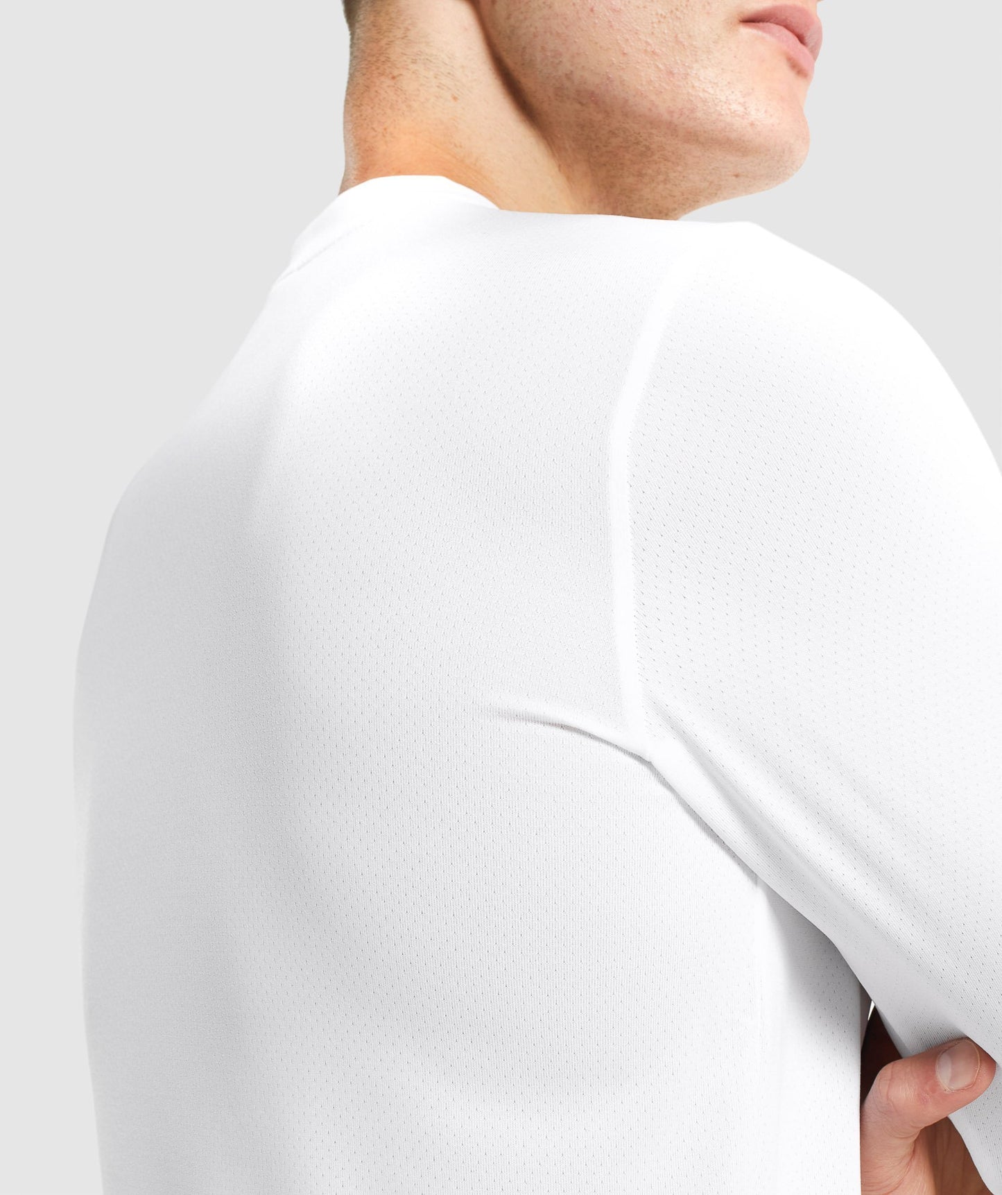 Gymshark Ankunft Langarm T -Shirt - Weiß
