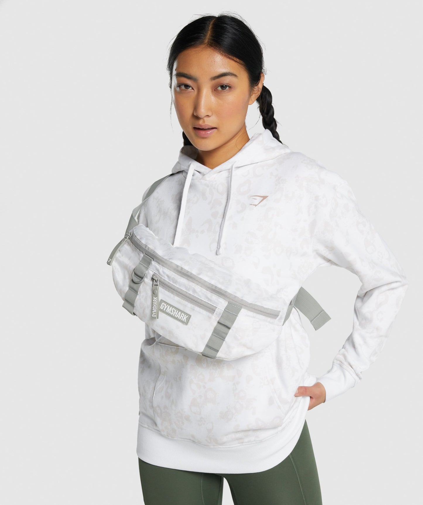 Gymshark Anpassungsanpassungsbeutel - Weiß/Creme