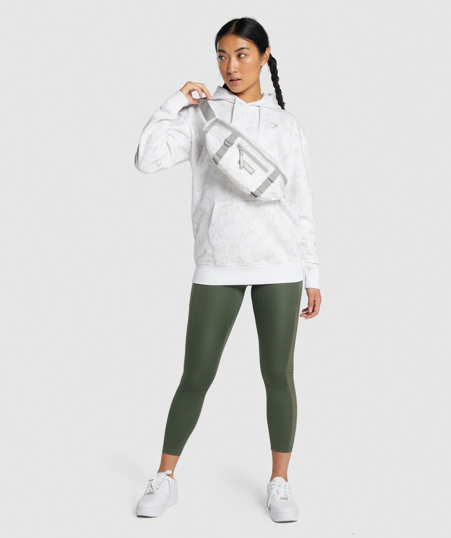 Gymshark Anpassungsanpassungsbeutel - Weiß/Creme