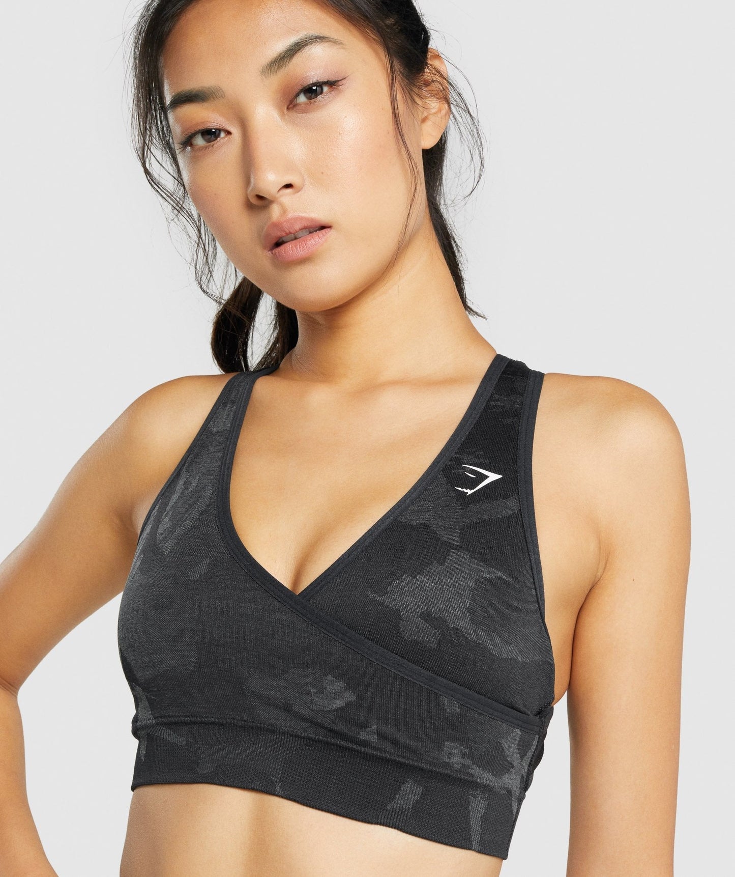 Gymshark Adapt Camo Seamless Sport BH - Savanna | Schwarz