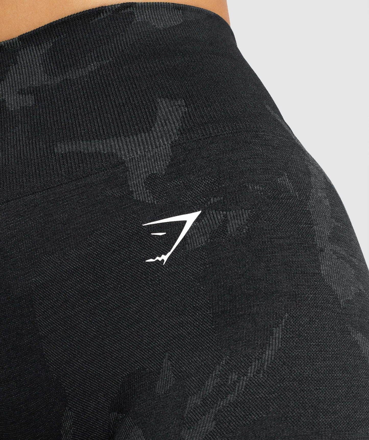 Gymshark Adapt Camo nahtlose Leggings - Savanna | Schwarz