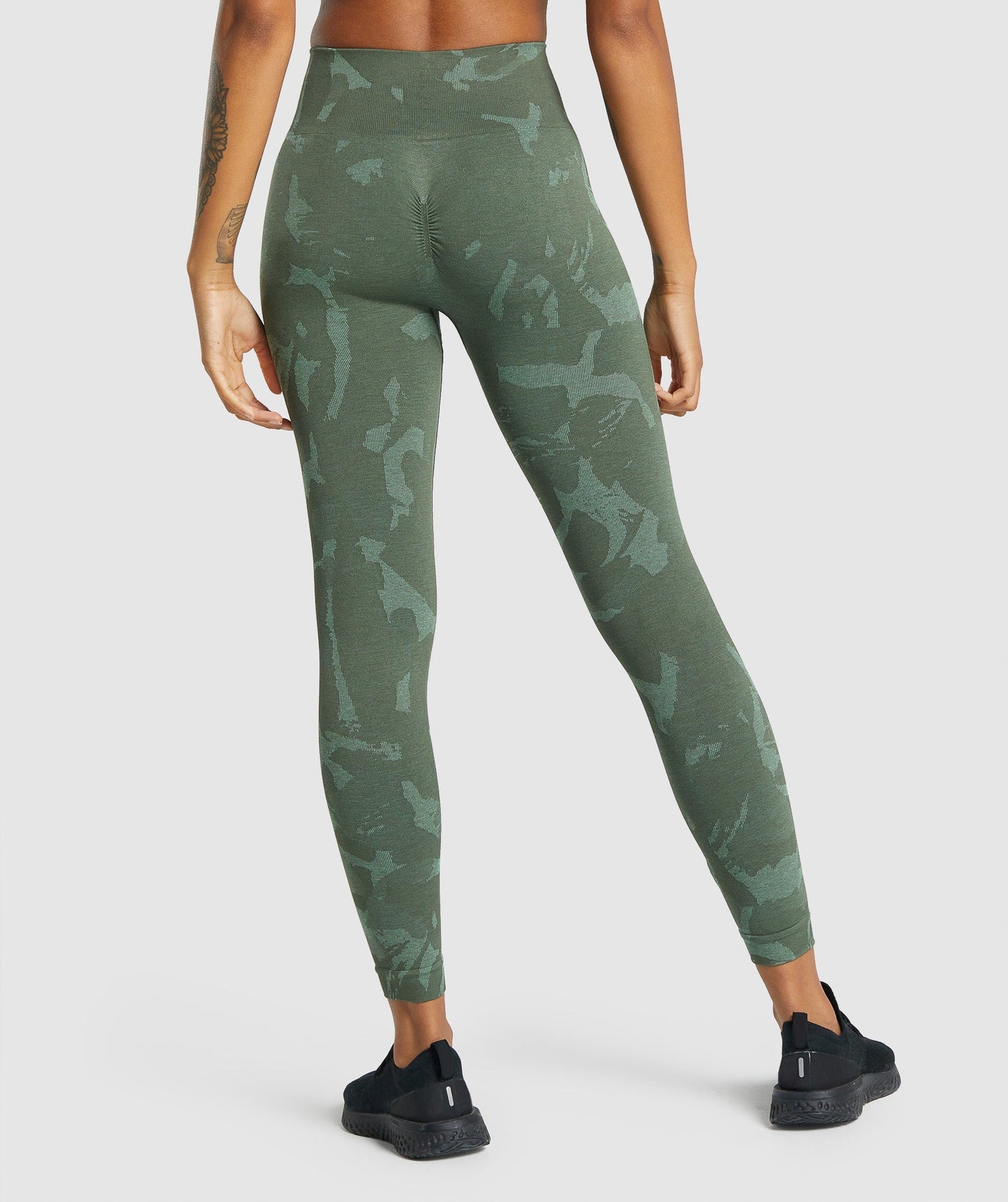 Gymshark Adapt Camo nahtlose Leggings - Savanna | Grün