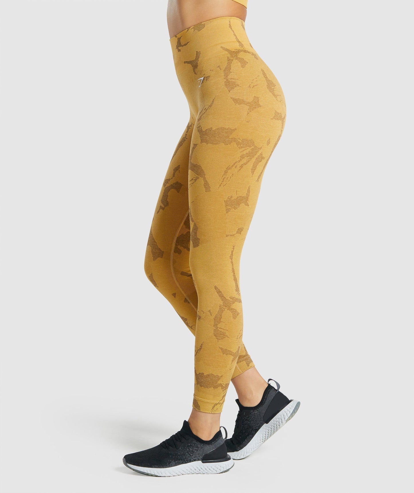 Gymshark Adapt Camo Seamless Leggings - Savanna | Yellow
