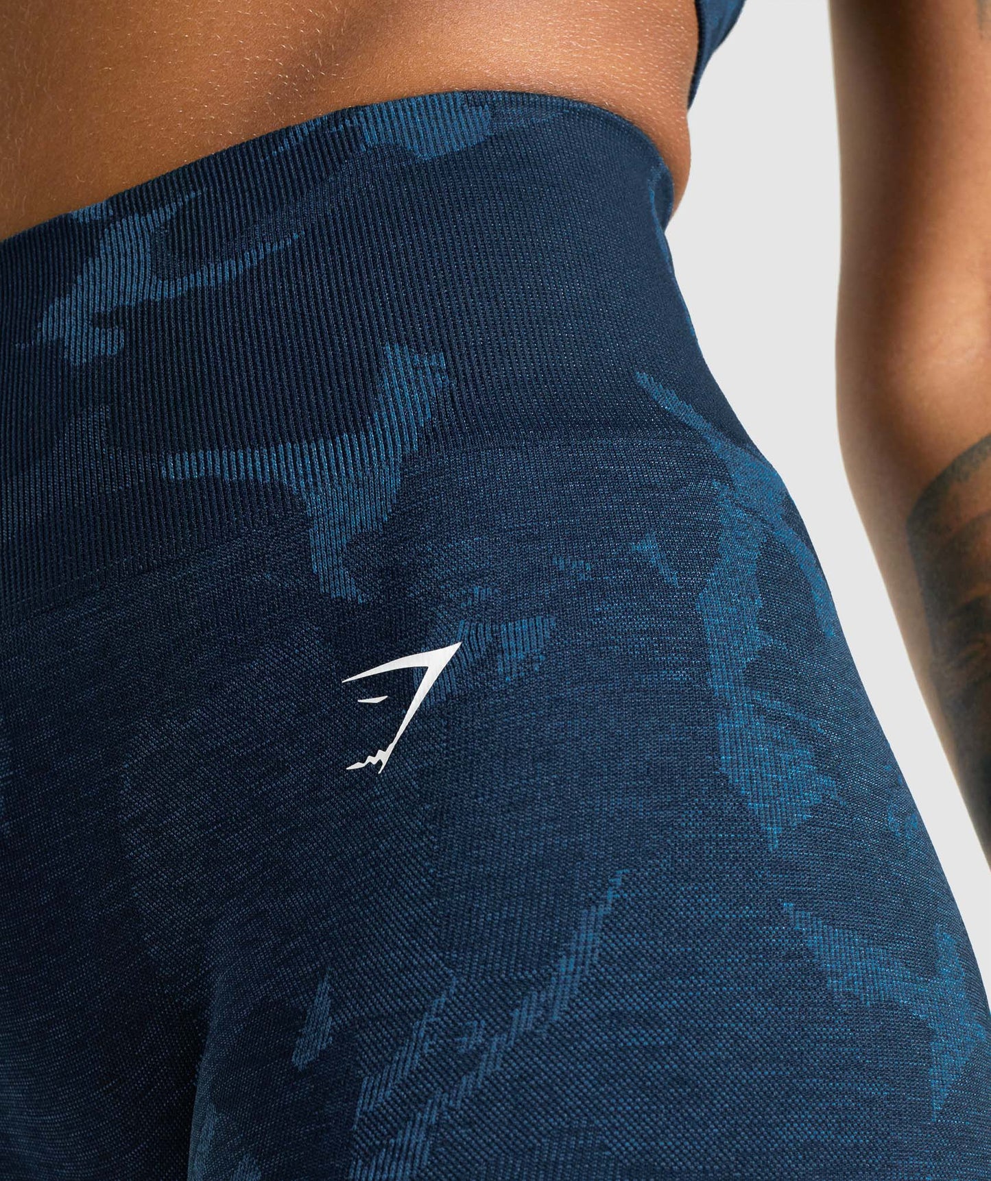Gymshark Adapt Camo nahtlose Leggings - Savanna | Marine