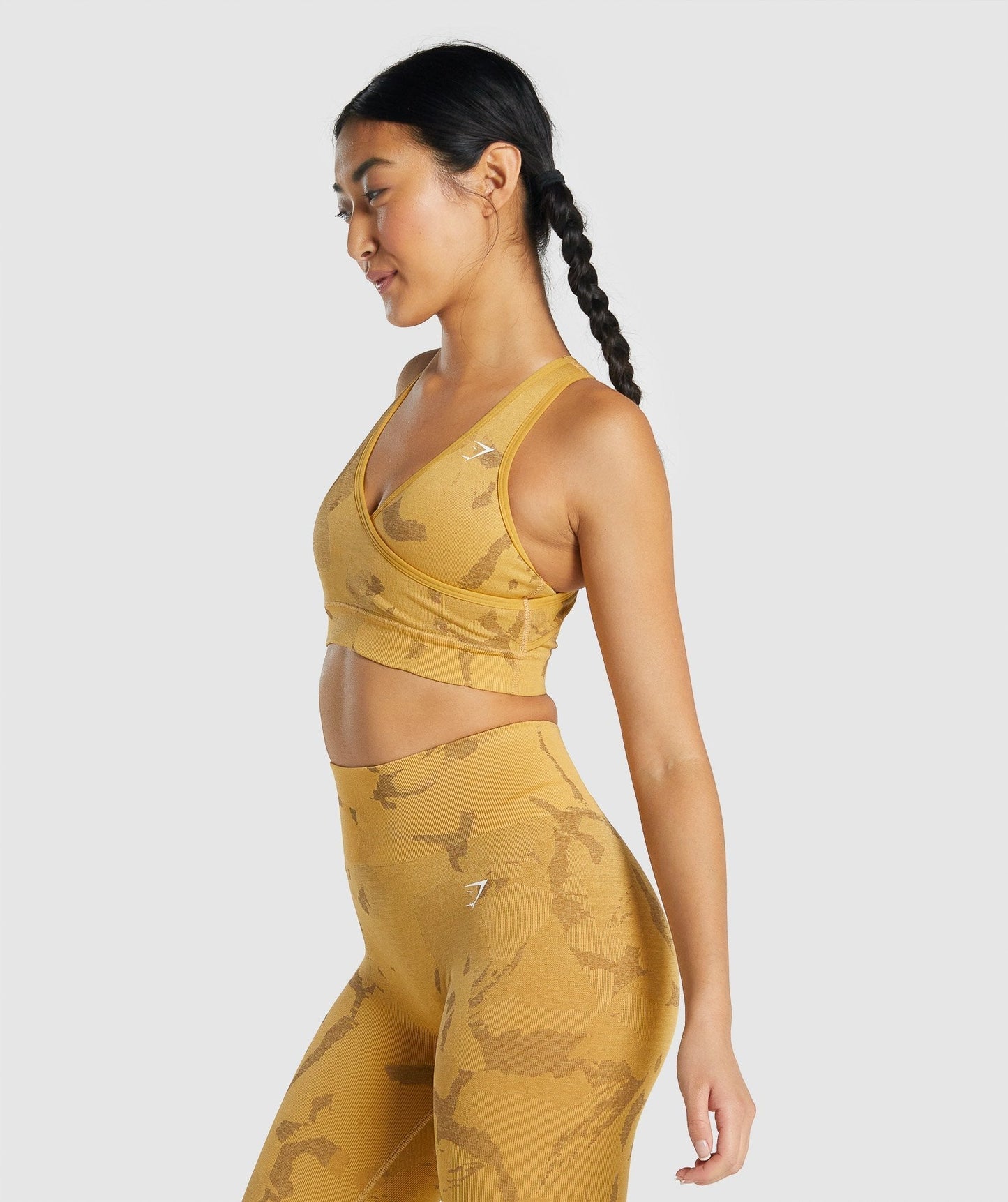 Gymshark Adapt Camo Seamless Sport BH - Savanna | Gelb