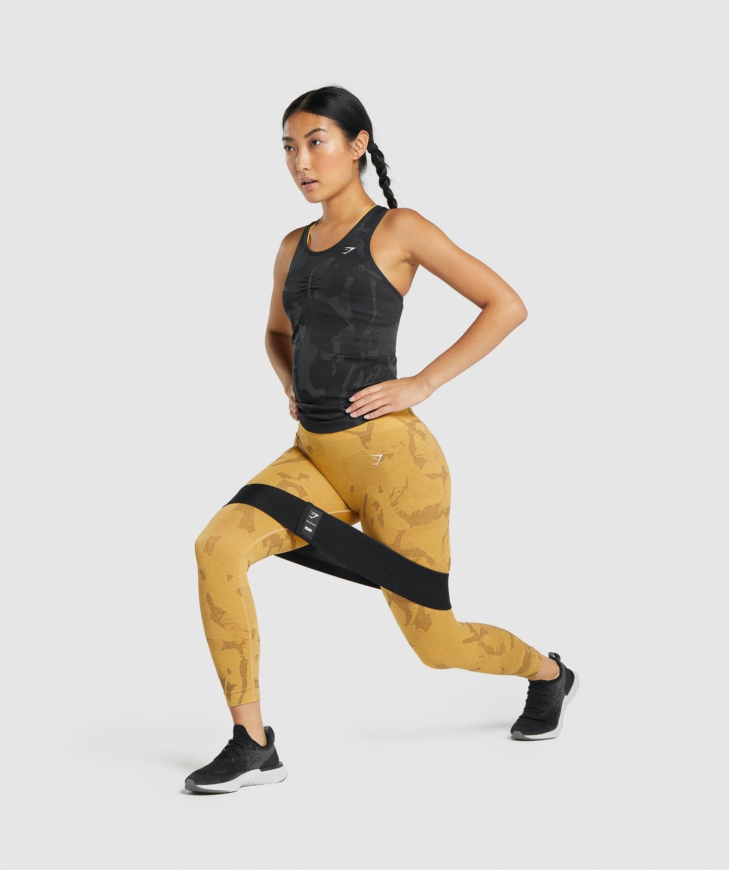 Gymshark Adapt Camo Seamless Tank - Savanna | Schwarz