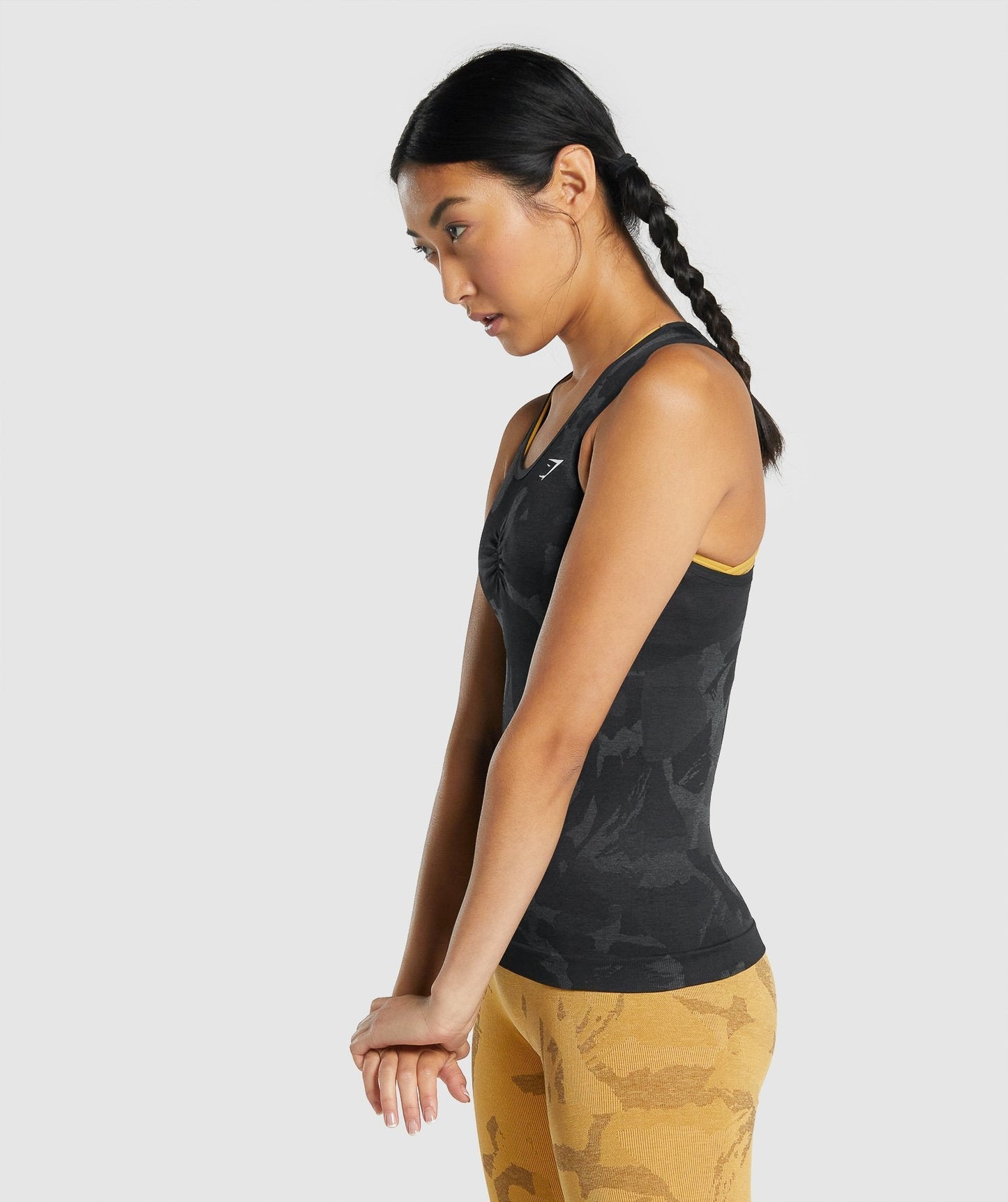 Gymshark Adapt Camo Seamless Tank - Savanna | Schwarz