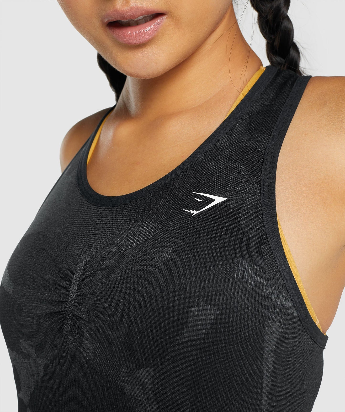 Gymshark Adapt Camo Seamless Tank - Savanna | Schwarz