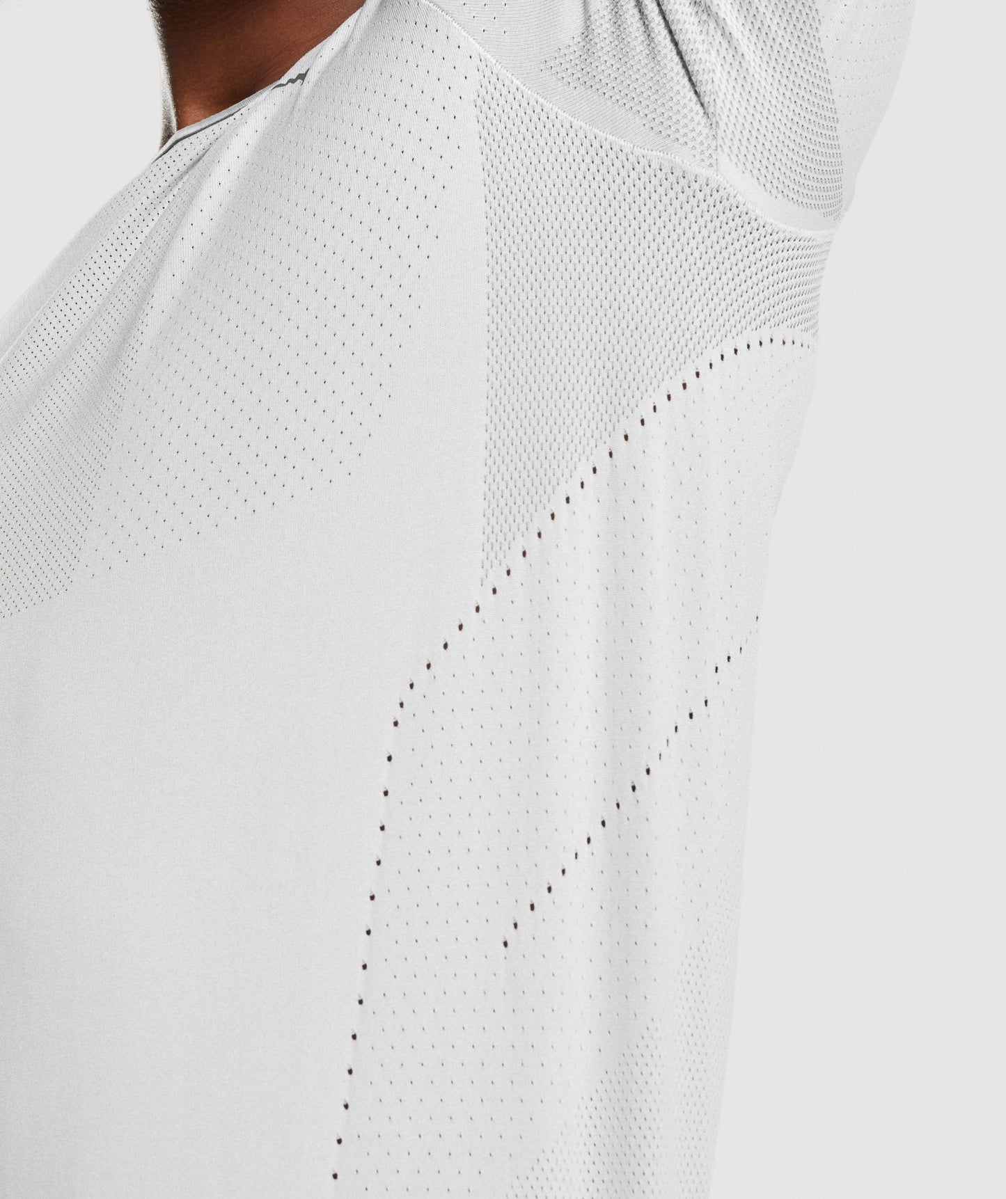Gymshark Apex spielen T -Shirt - hellgrau/Holzkohle