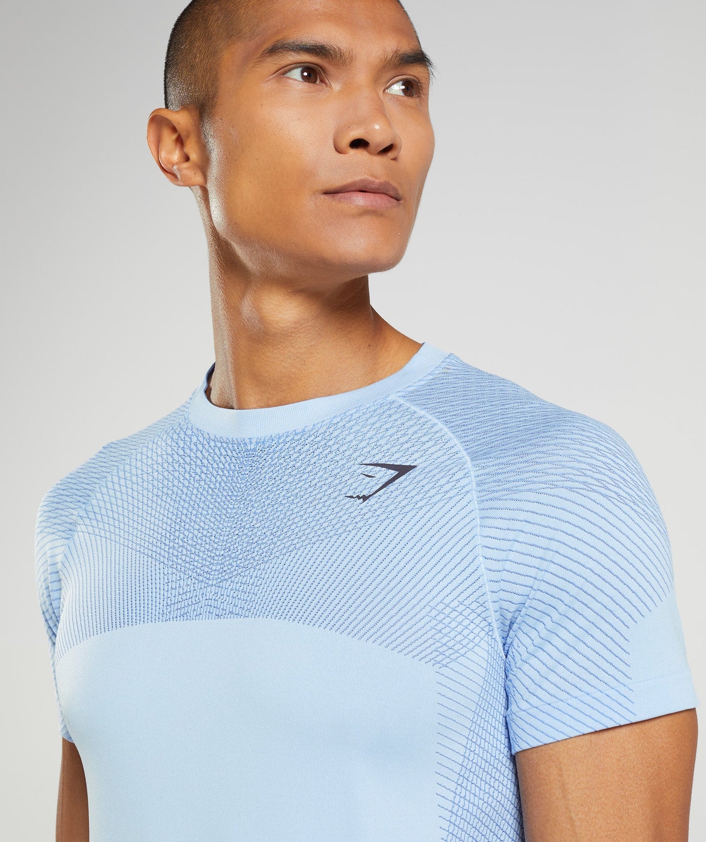 Gymshark Apex Seamless T-Shirt - Linen Blue/Court Blue