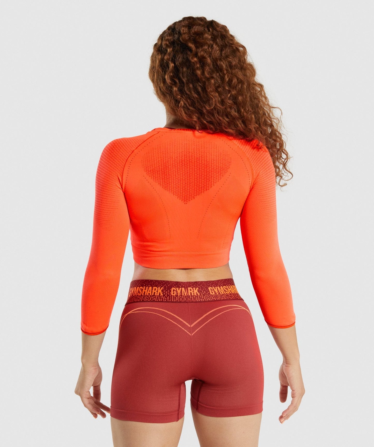 Gymshark Apex nahtloses Erntepunkt - Orange