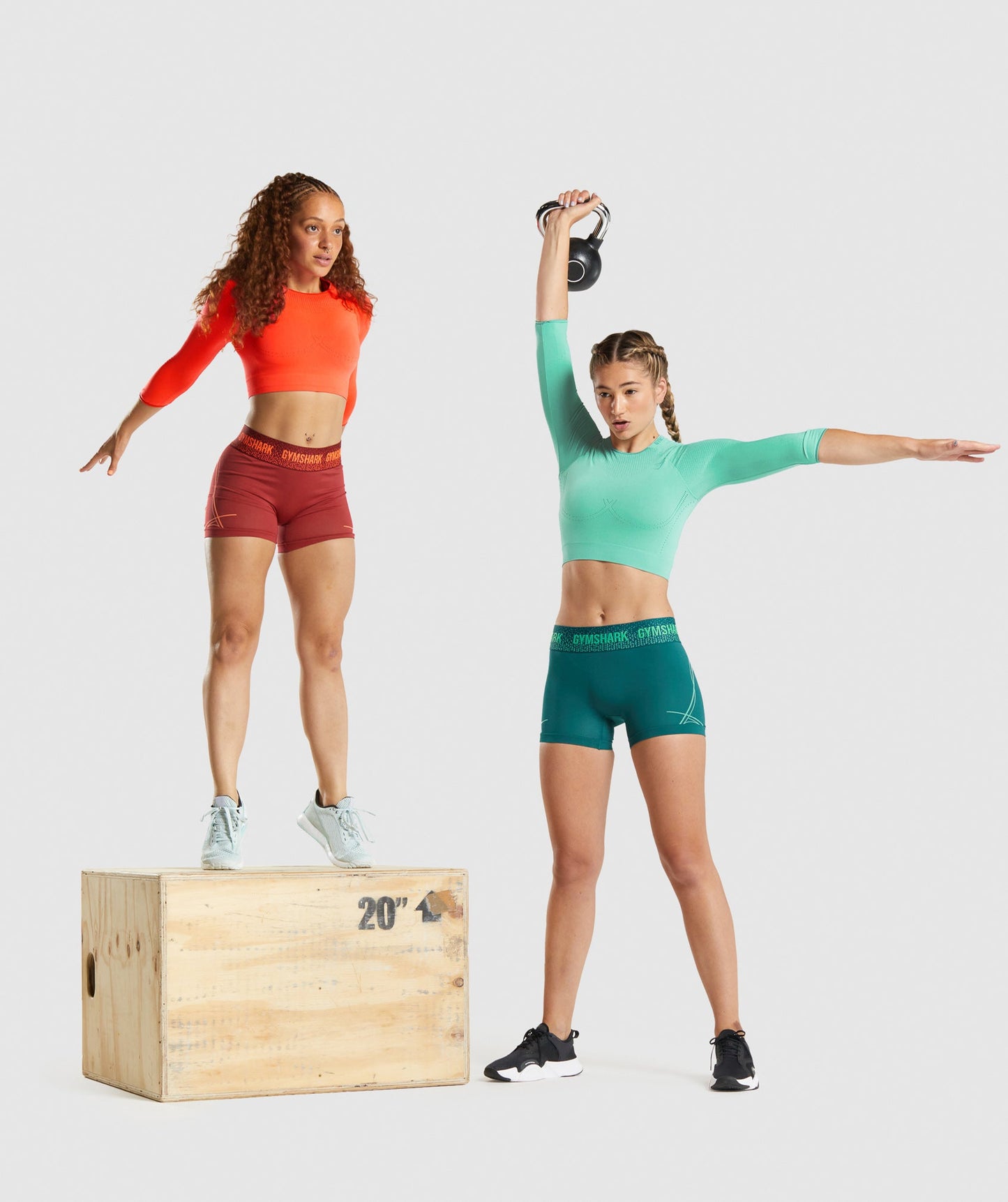 Gymshark Apex nahtloses Erntepunkt - Orange