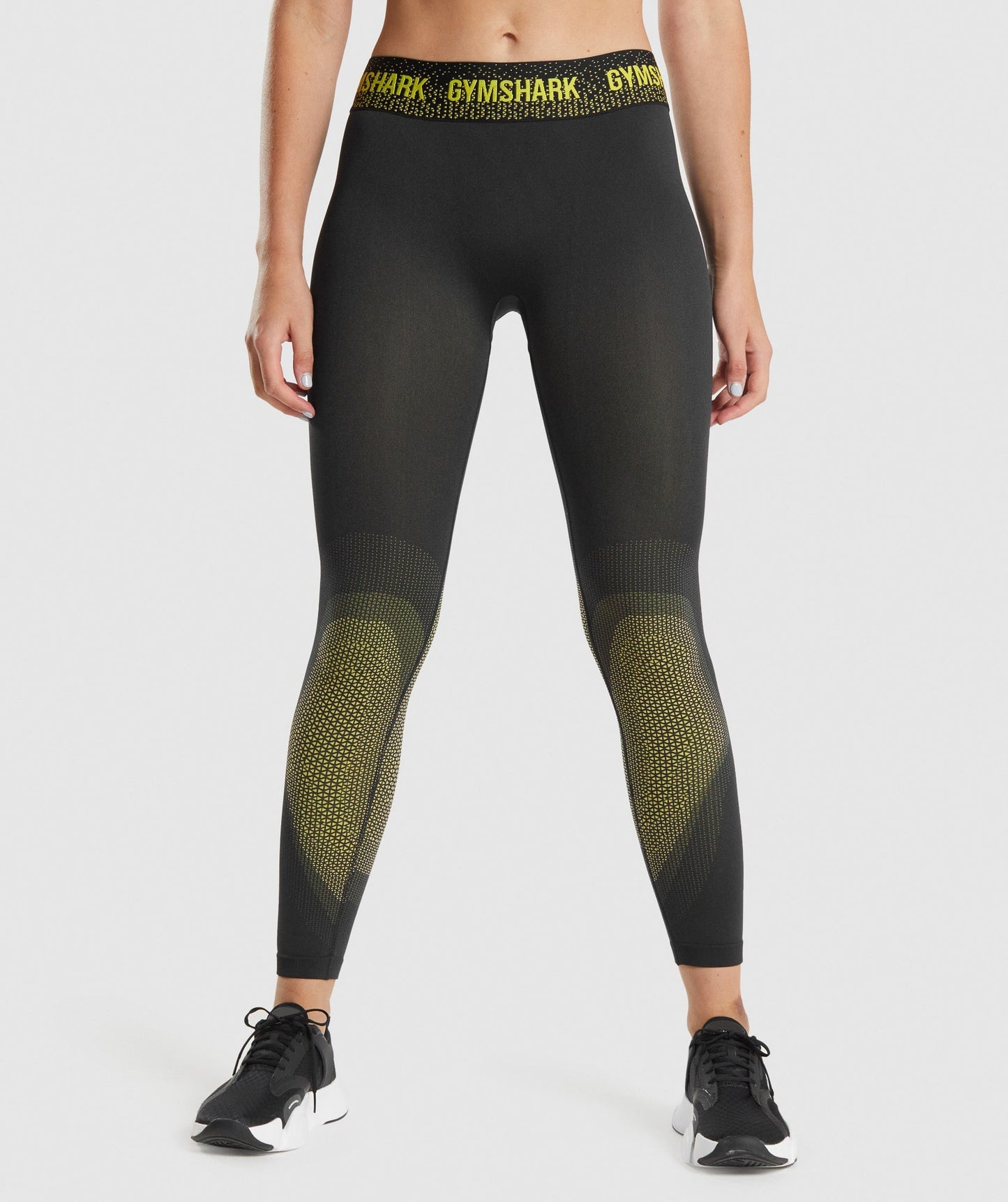 Gymshark Apex nahtlos niedrige Leggings - Schwarz/Gelb