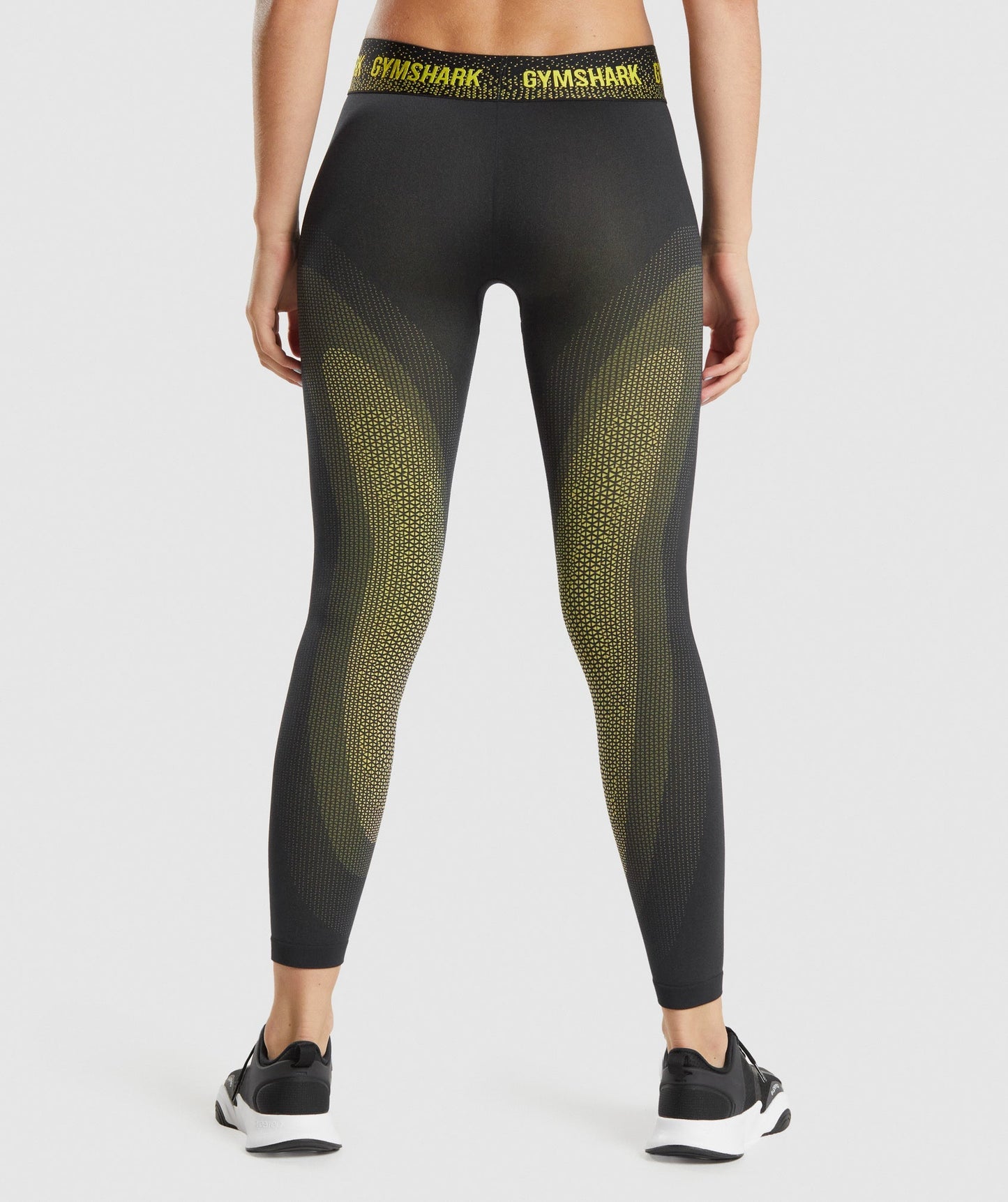 Gymshark Apex nahtlos niedrige Leggings - Schwarz/Gelb