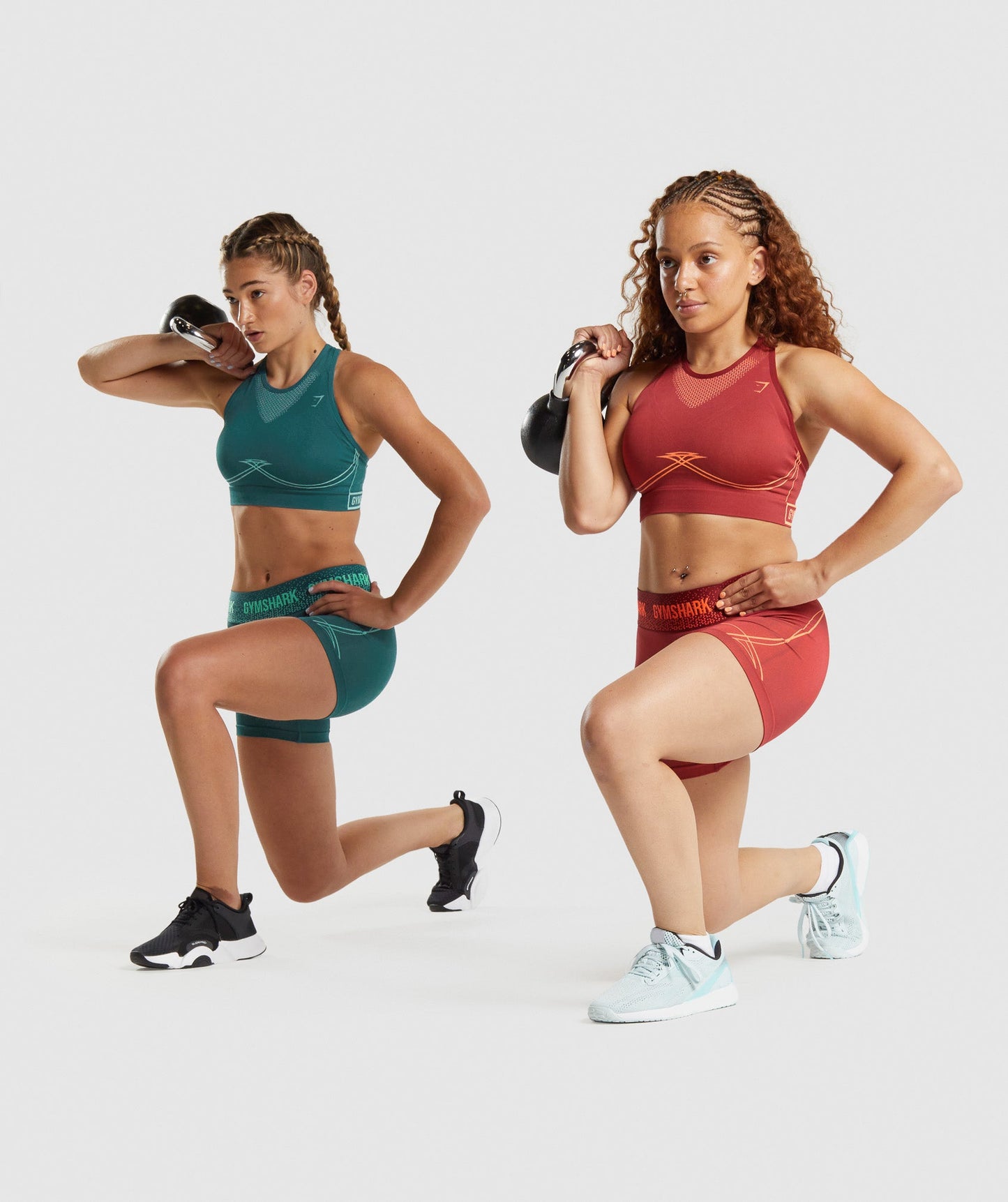 Gymshark Apex nahtlose Low -Rise -Shorts - blaugrün
