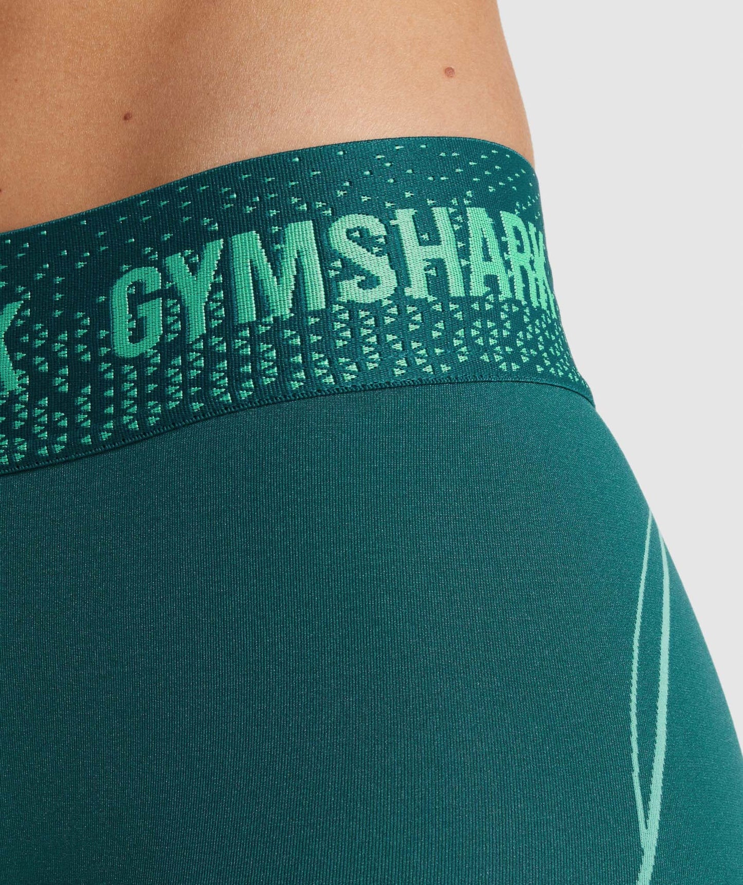 Gymshark Apex nahtlose Low -Rise -Shorts - blaugrün