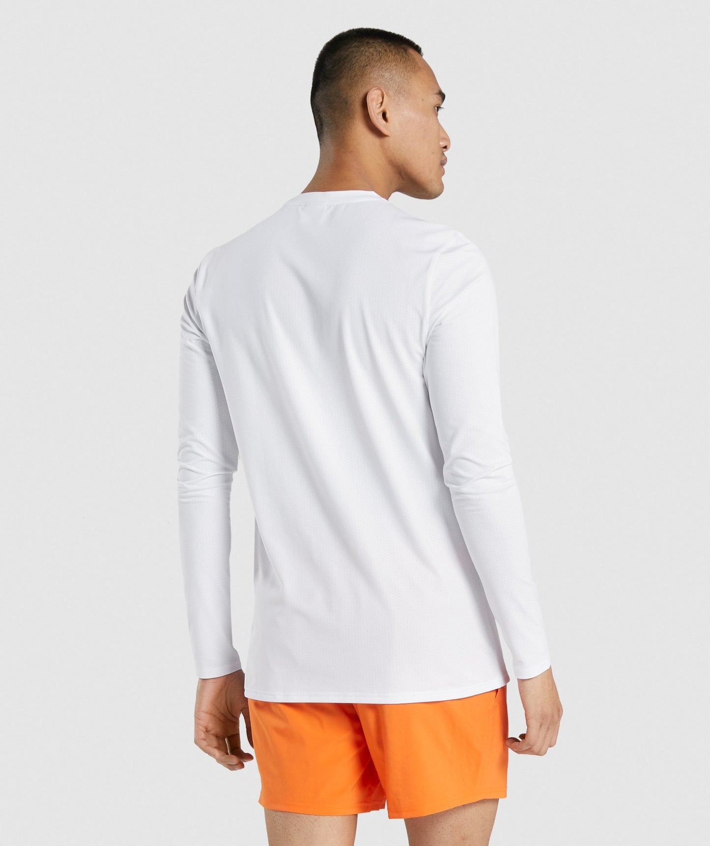 Gymshark Ankunft Grafik Langarm T -Shirt - Weiß