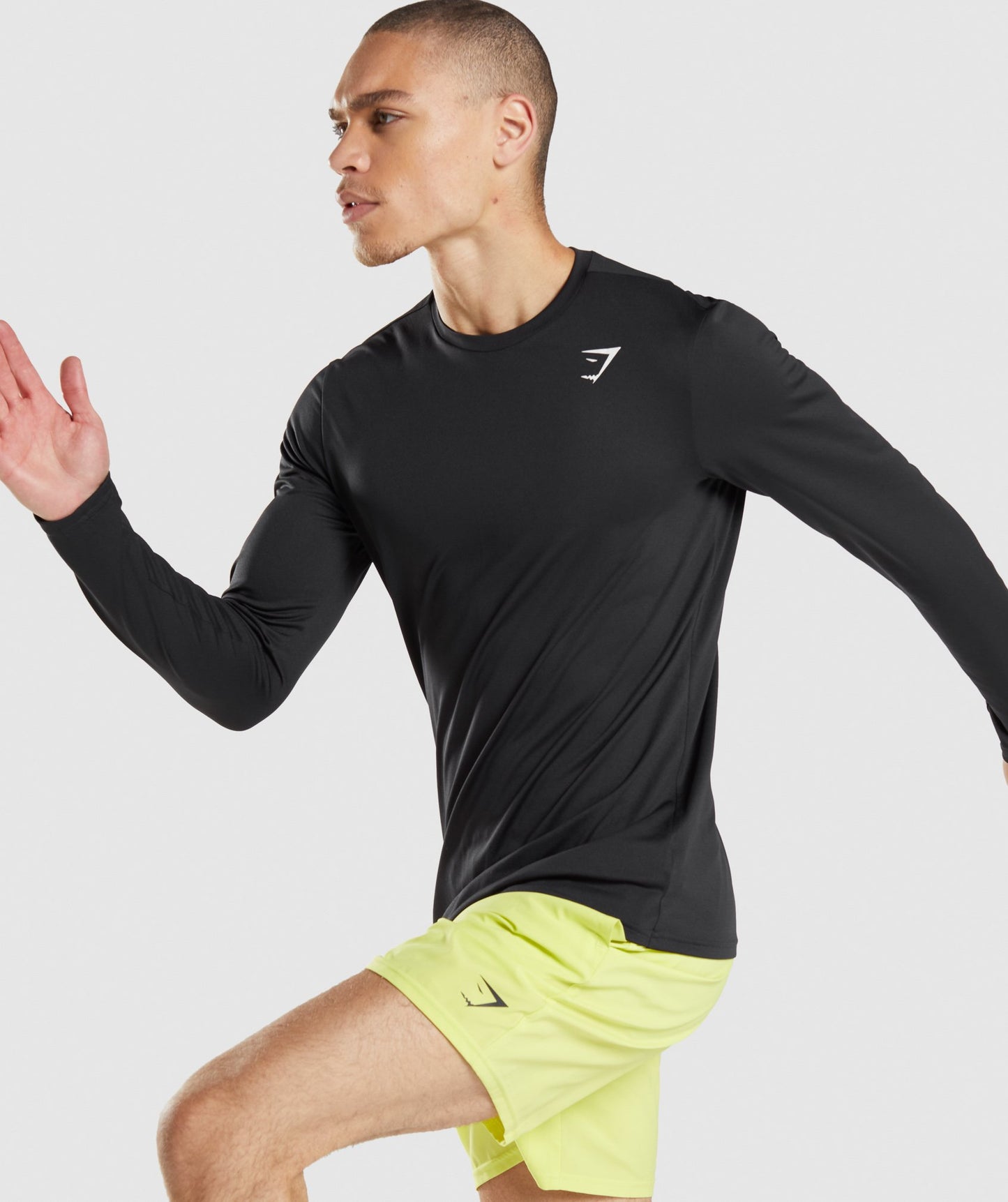 Gymshark Ankunft Langarm T -Shirt - Schwarz