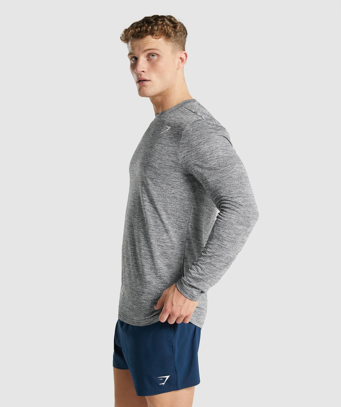 Gymshark Ankunft Marl Long Sleeve T -Shirt - Charcoal Marl
