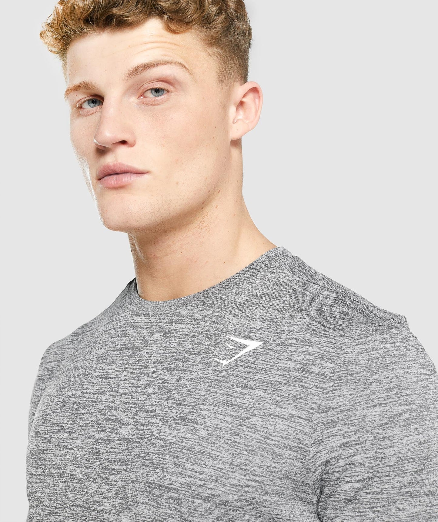 Gymshark Ankunft Marl Long Sleeve T -Shirt - Charcoal Marl