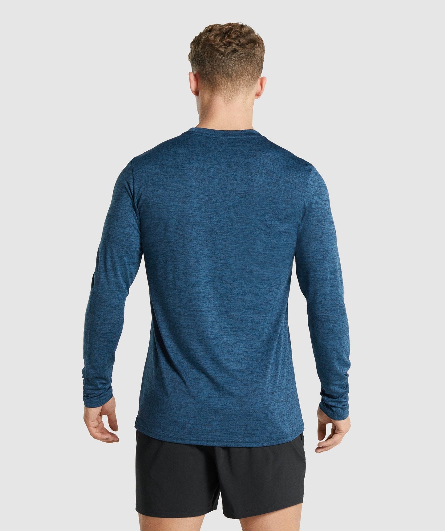 Gymshark Ankunft Marl Long Sleeve T -Shirt - Navy Marl