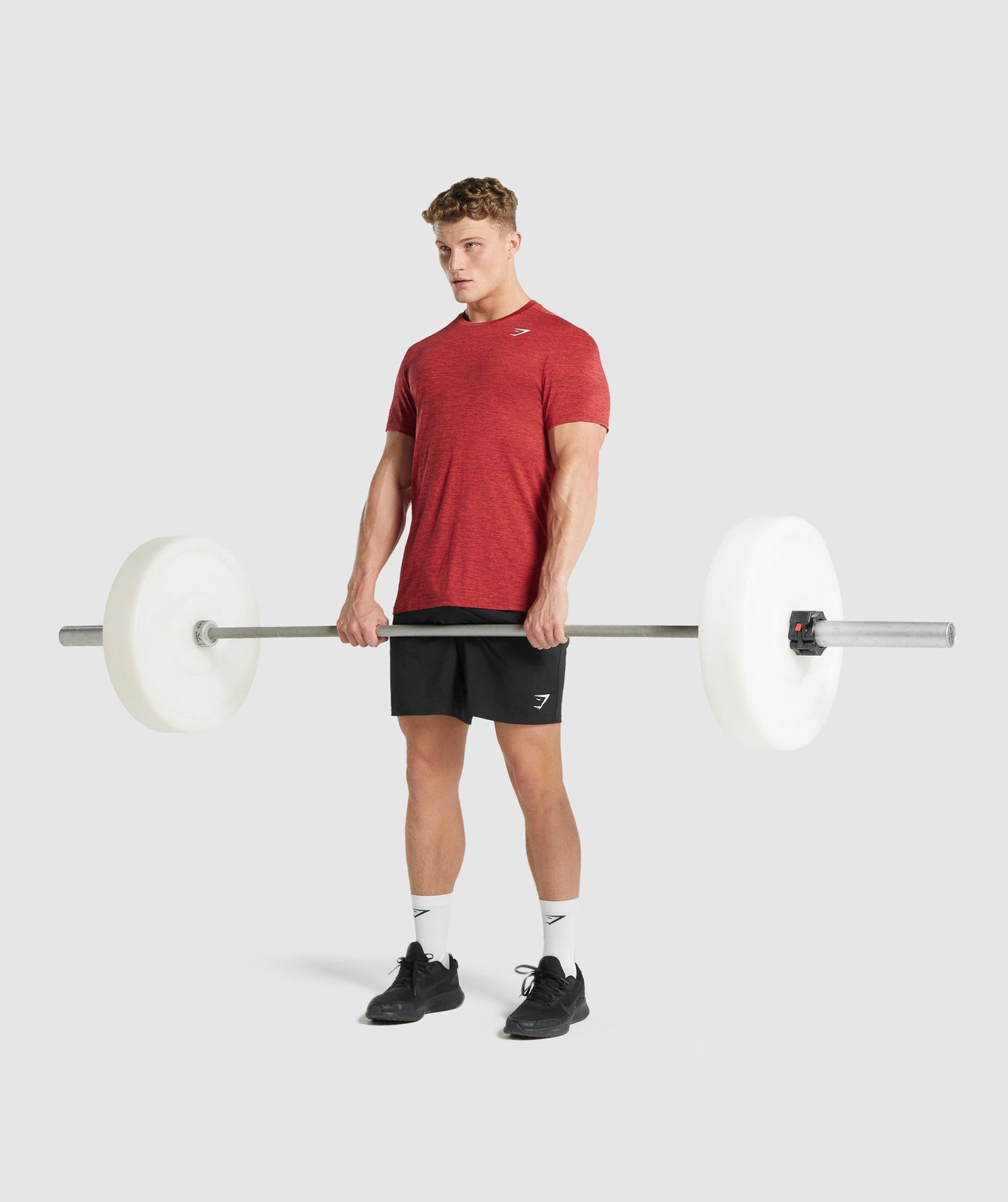 Gymshark Ankunft Marl T -Shirt - Red Margel