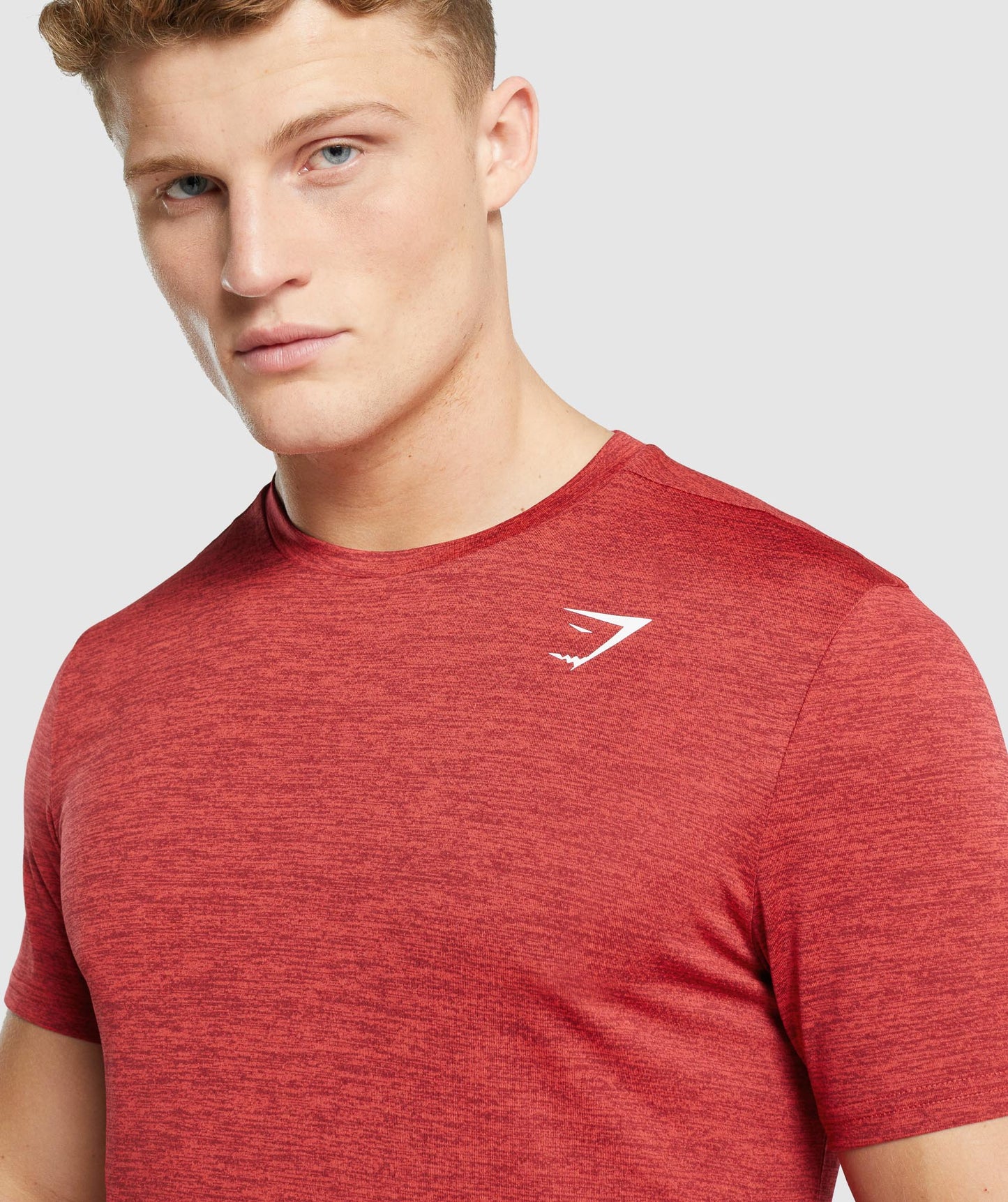 Gymshark Ankunft Marl T -Shirt - Red Margel