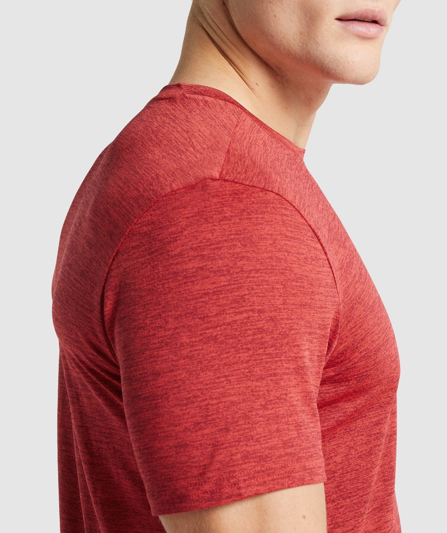 Gymshark Ankunft Marl T -Shirt - Red Margel