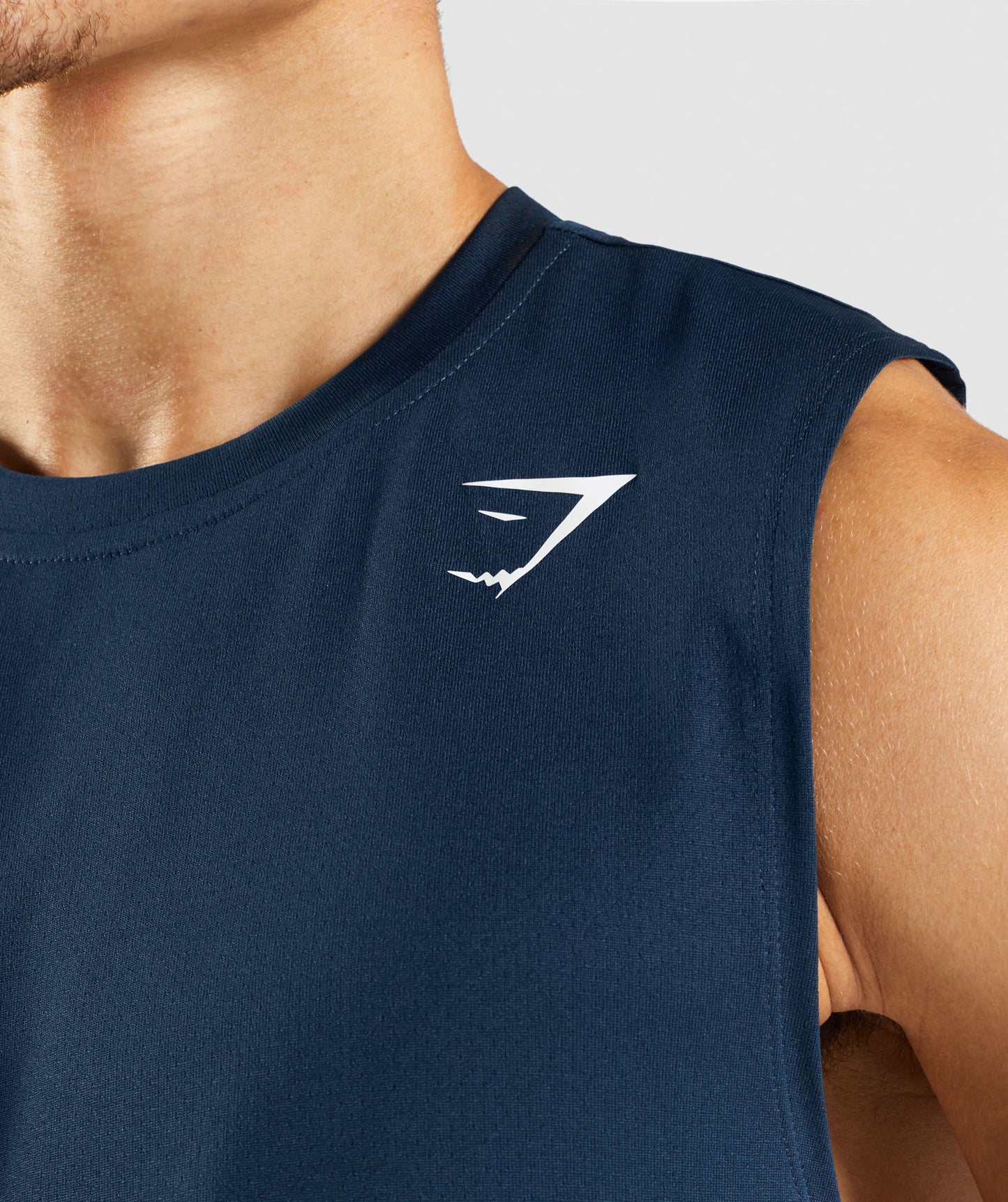 Gymshark Ankunft ärmelloses T -Shirt - Marine