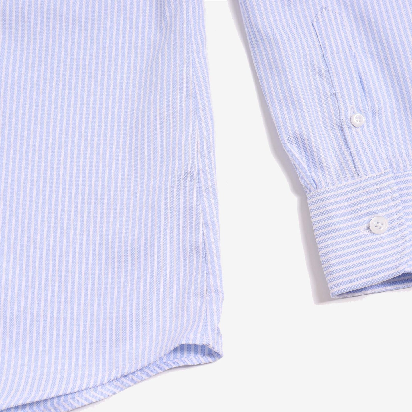 Light Blue Striped Easy-Care Dress Shirt