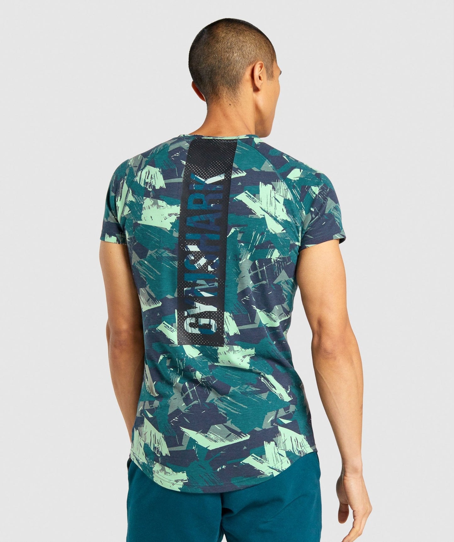 Gymshark Bold T-Shirt - Green Print