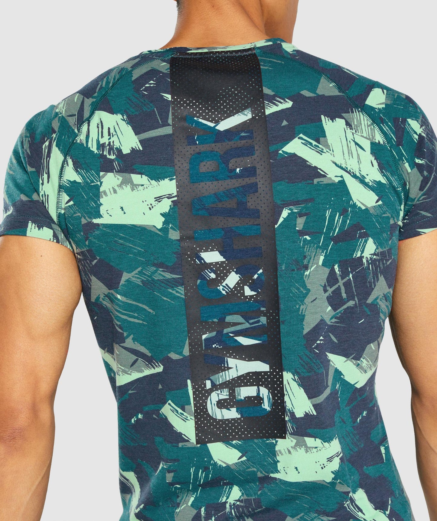 Gymshark Bold T-Shirt - Green Print