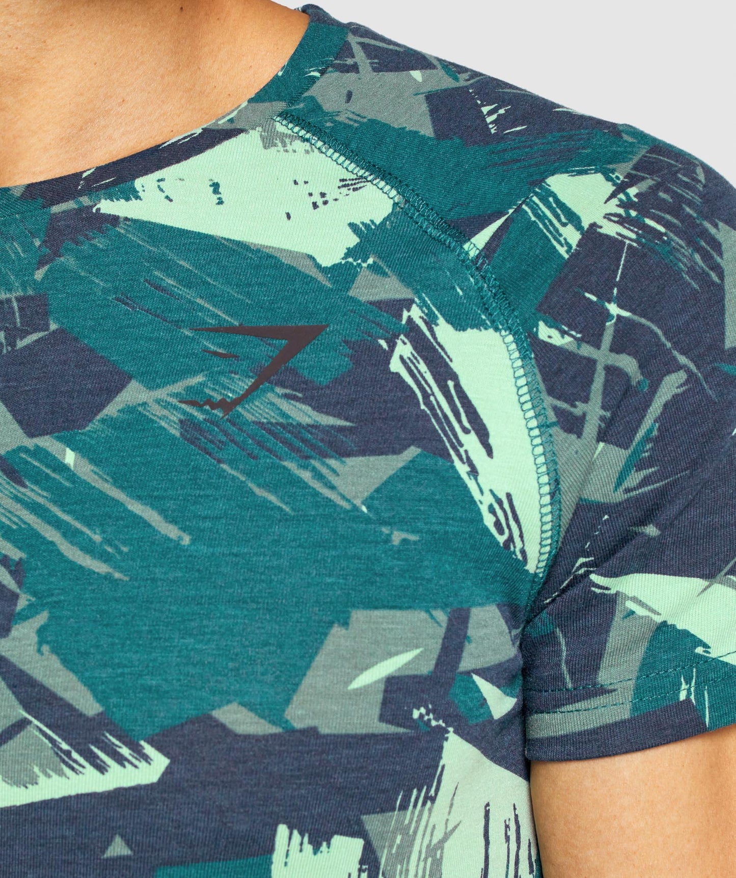 Gymshark Bold T-Shirt - Green Print