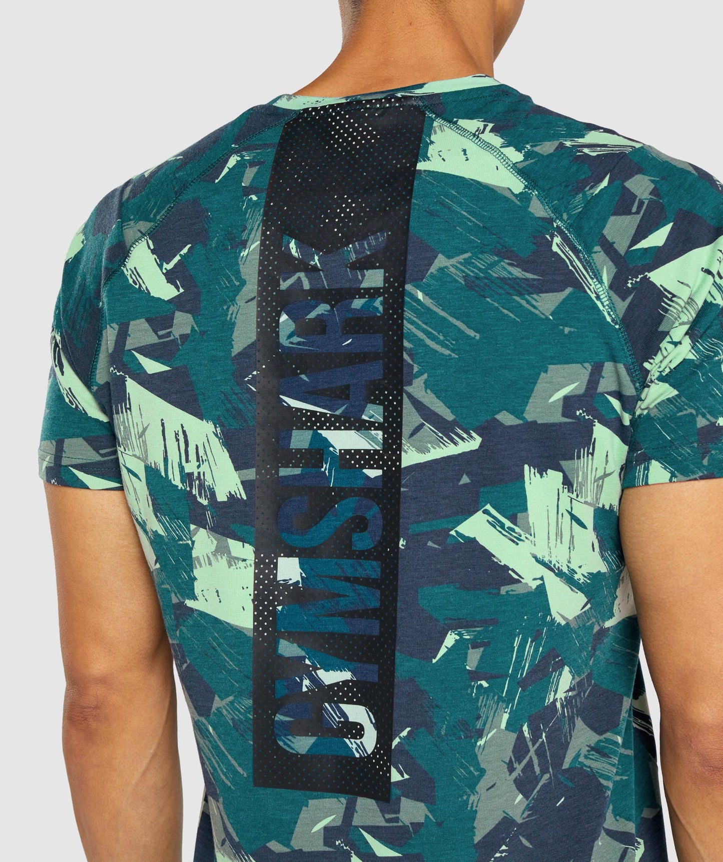 Gymshark Fett T -Shirt - grüner Druck