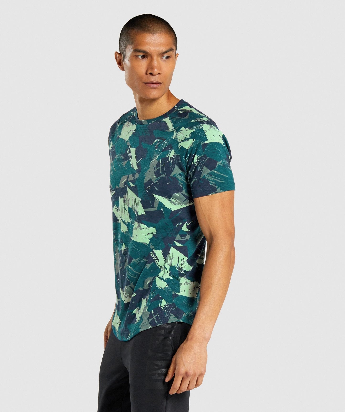 Gymshark Fett T -Shirt - grüner Druck