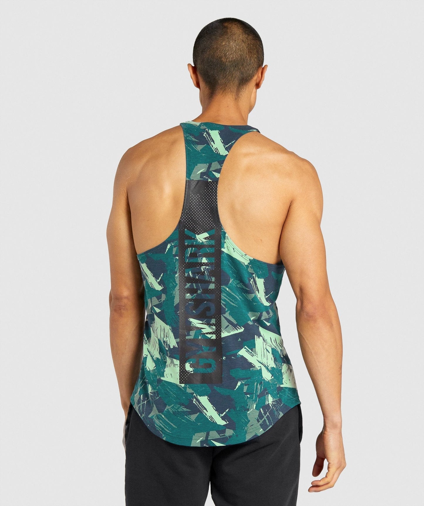 Gymshark Bold Stringer - grüner Druck