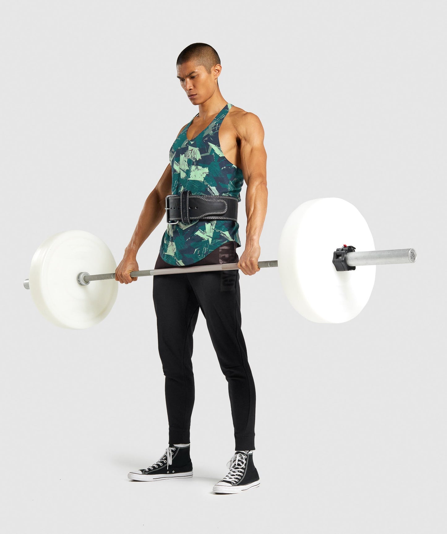 Gymshark Bold Stringer - grüner Druck