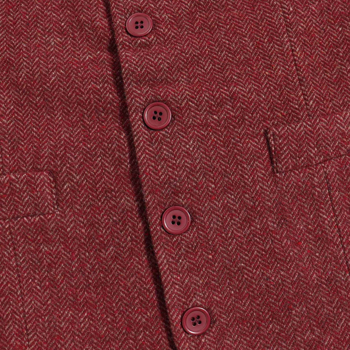 Burgundy Tweed Vest
