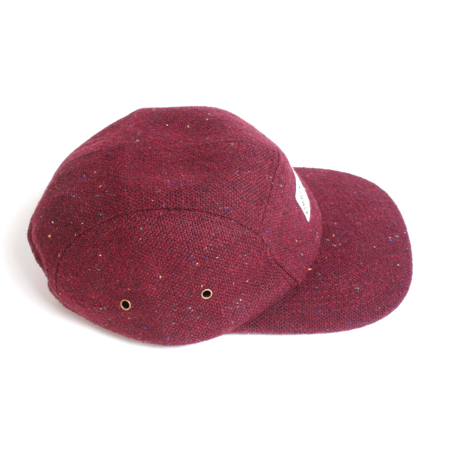 Burgundy Wool 5 Panel Hat