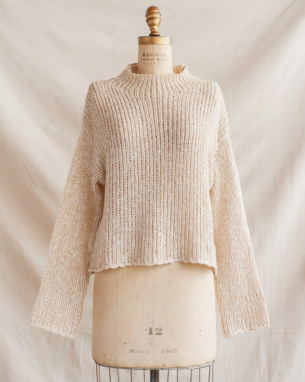 Pullover aus zerbröseltem Zucker