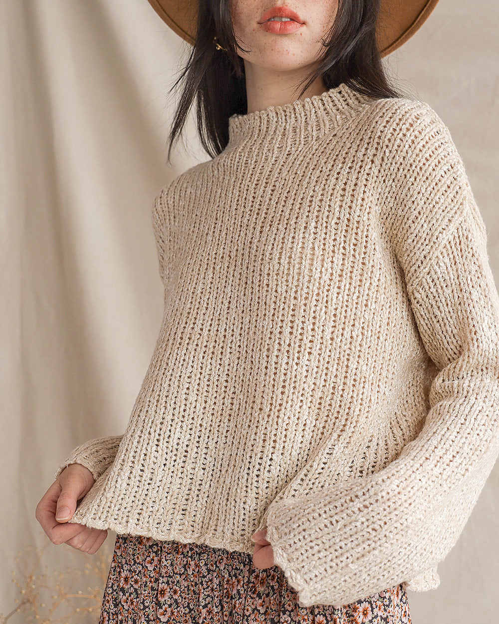 Pullover aus zerbröseltem Zucker