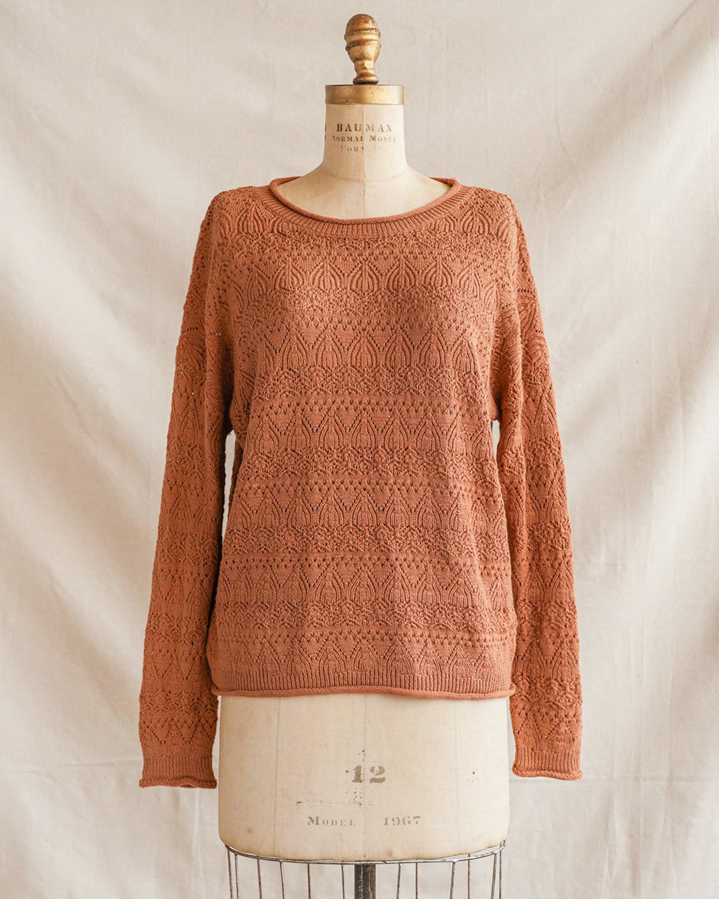 Pullover mit Stilted Arches - Rost