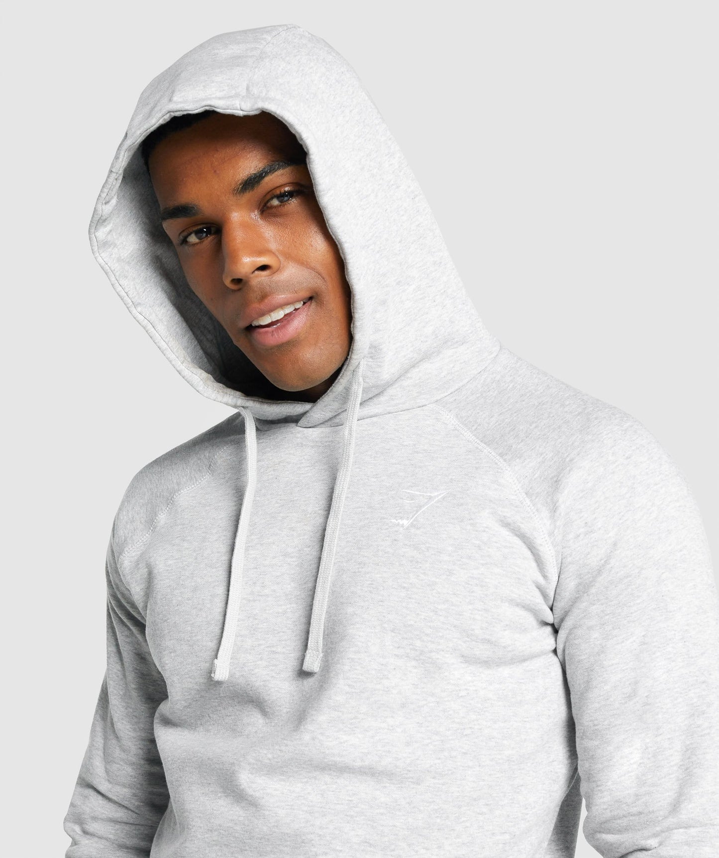 Gymshark Crest Hoodie - hellgraue Mergel