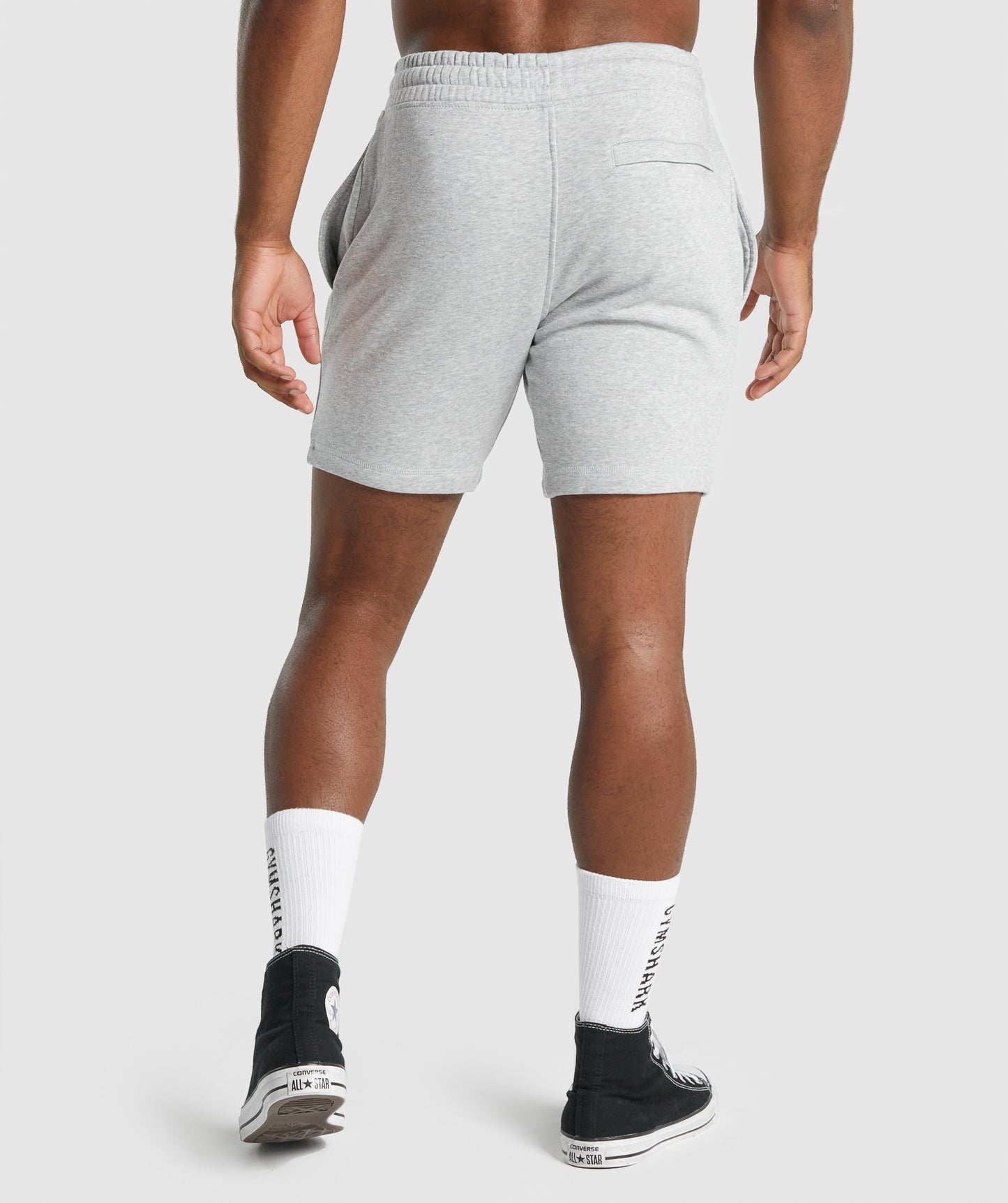 Gymshark Crest Shorts - Hellgraue Mergel