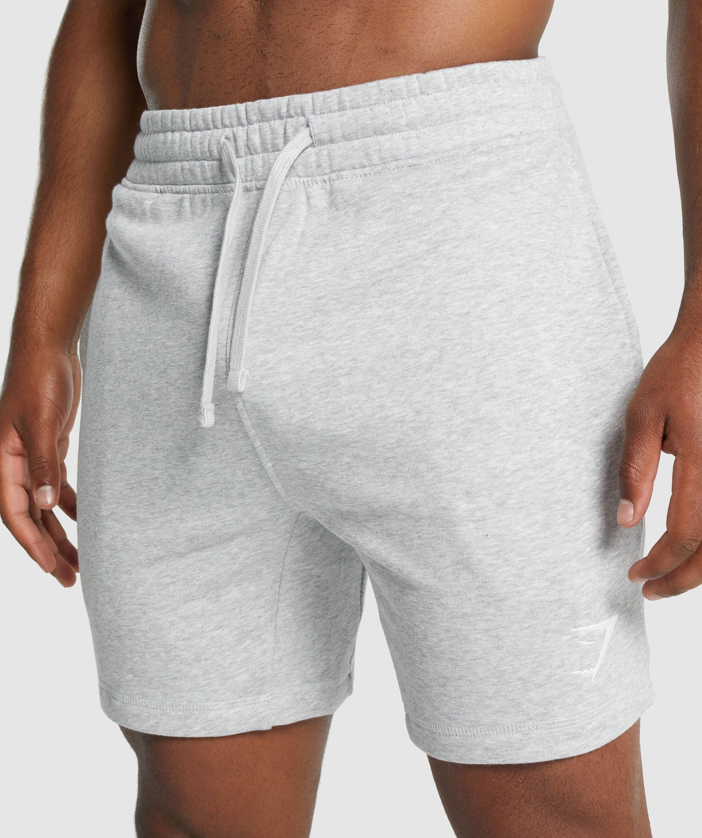 Gymshark Crest Shorts - Hellgraue Mergel