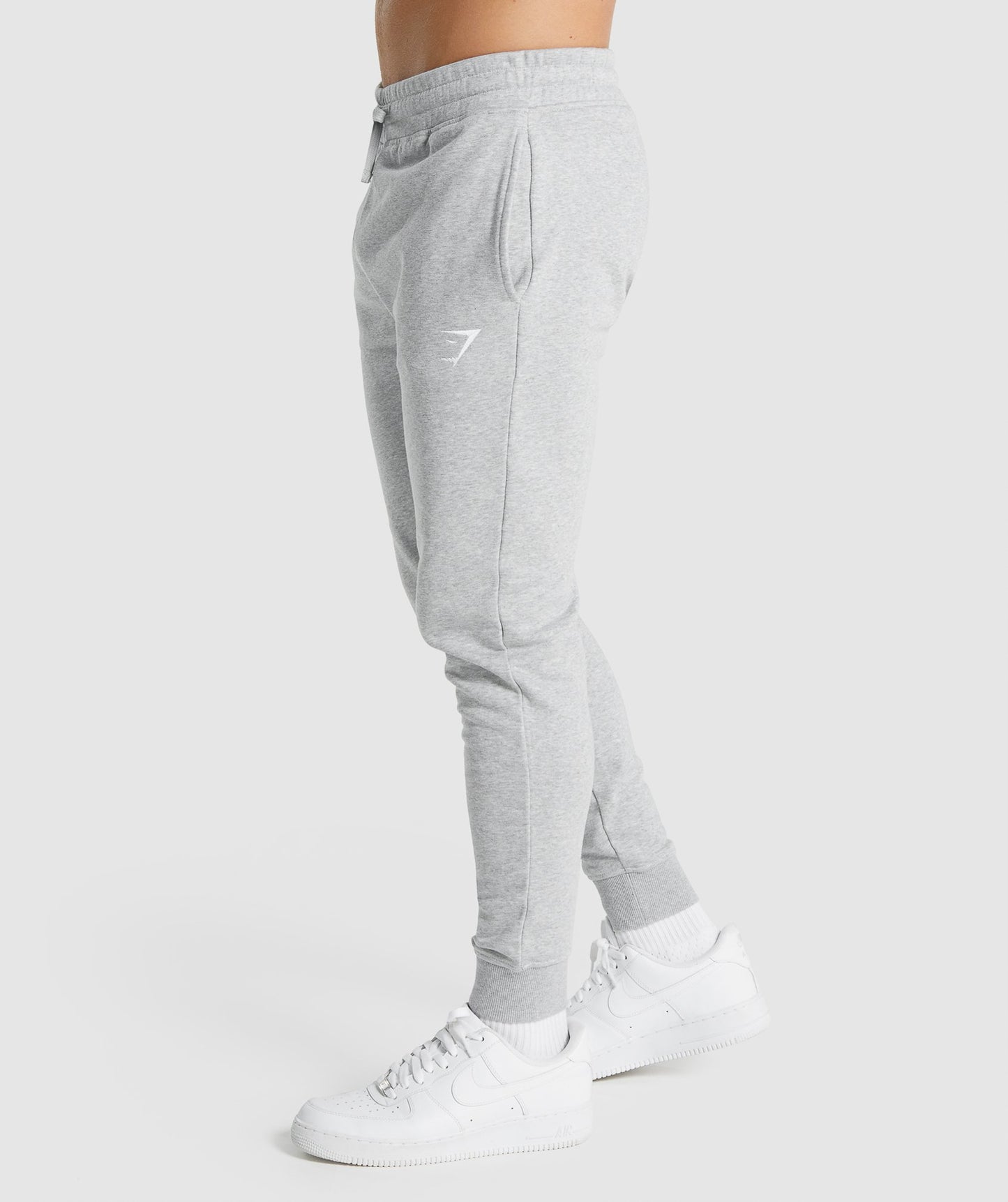 Gymshark Crest Jogger - hellgraue Mergel