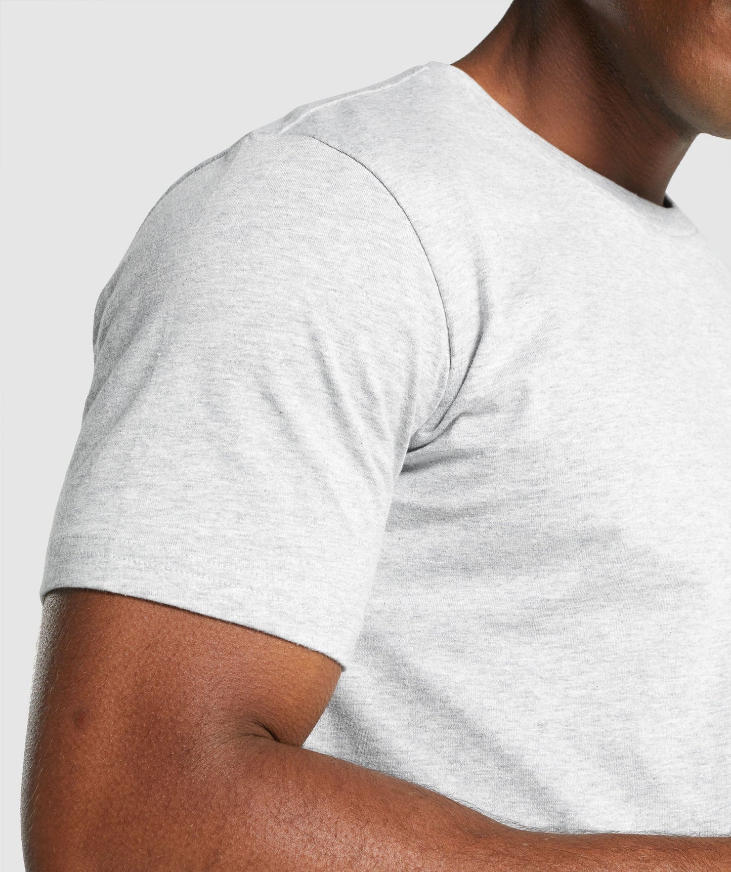 Gymshark Crest T -Shirt - hellgraue Mergel