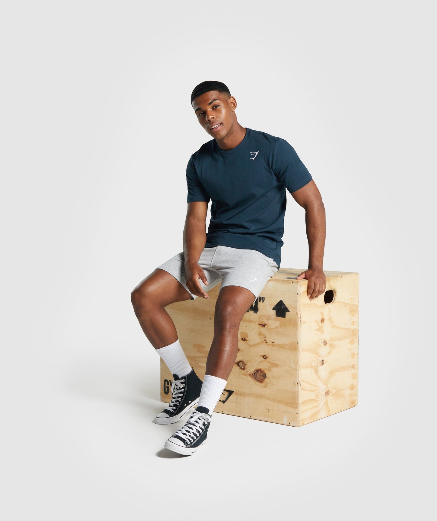 Gymshark Crest T -Shirt - Marine