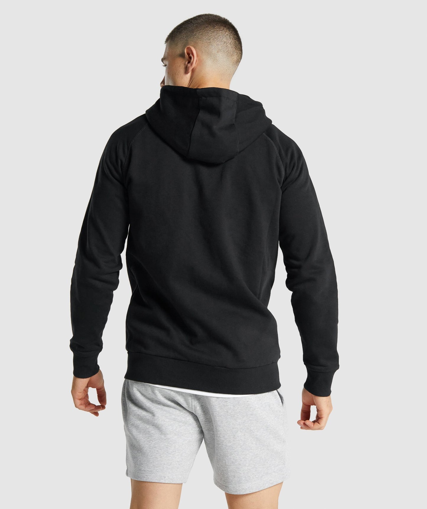 Gymshark Crest Zip Up Hoodie - Schwarz
