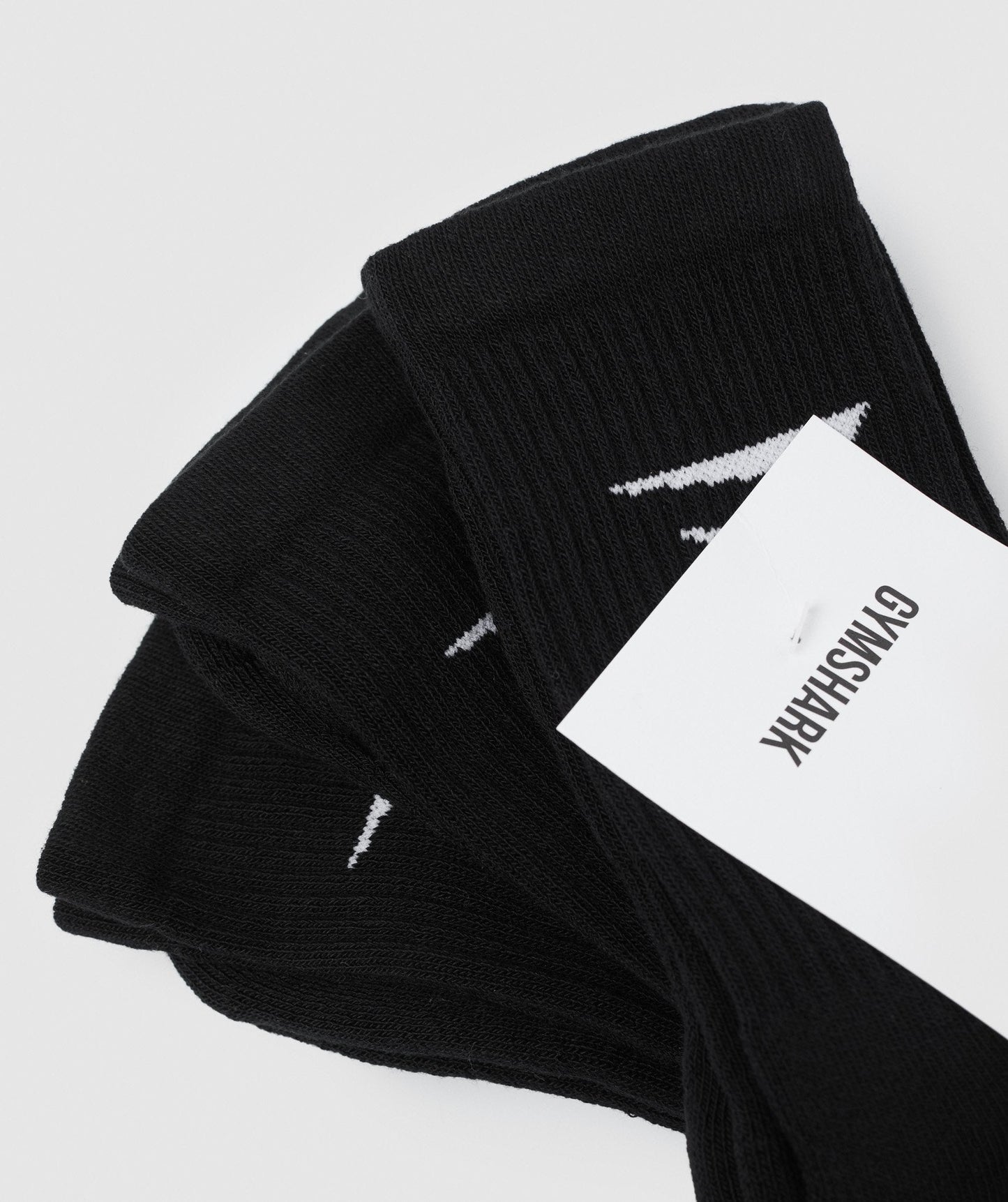 Gymshark Crew Socken 3pk - schwarz
